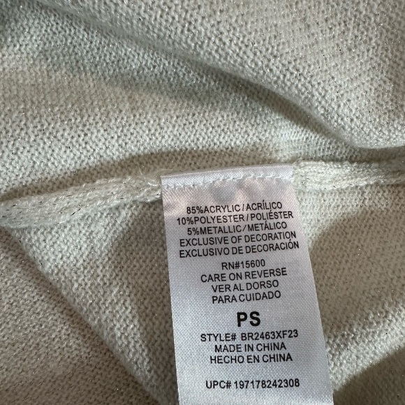 Briggs Women’s Metallic Sweater Top Size PS NWT - Picture 15 of 17